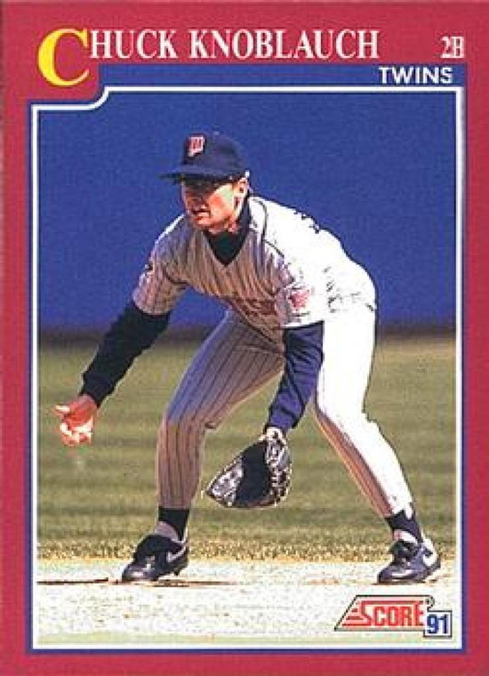 1991 Score Rookie and Traded #93T Chuck Knoblauch NM-MT Minnesota Twins 