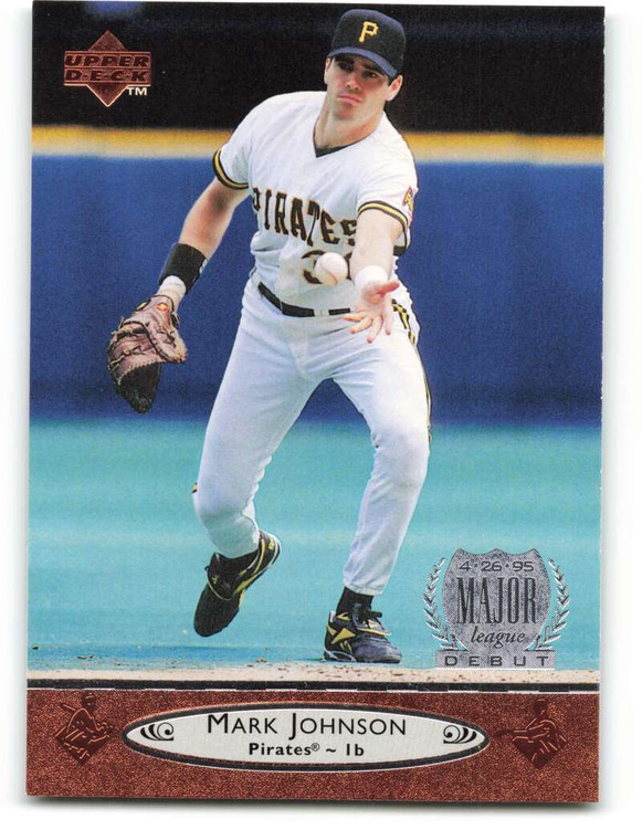 1996 Upper Deck #176 Mark Johnson VG Pittsburgh Pirates 