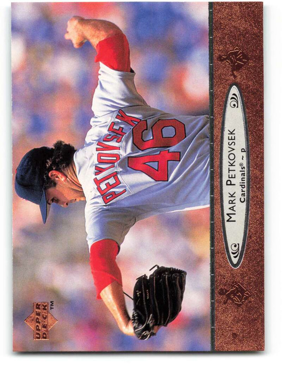 1996 Upper Deck #182 Mark Petkovsek VG St. Louis Cardinals 