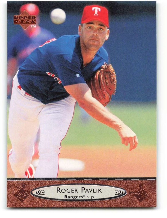 1996 Upper Deck #209 Roger Pavlik VG Texas Rangers 