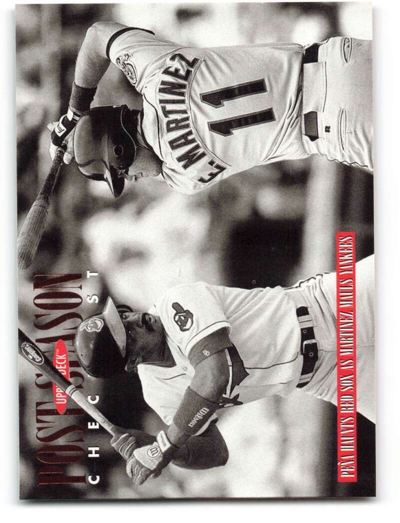 1996 Upper Deck #218 Edgar Martinez/Tony Pena CL VG Cleveland Indians/Seattle Mariners 