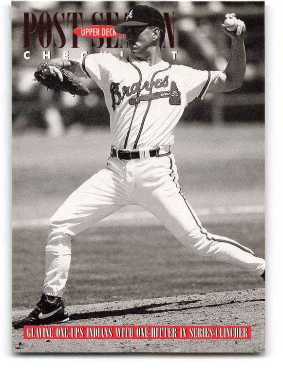 1996 Upper Deck #222 Tom Glavine CL VG Atlanta Braves 