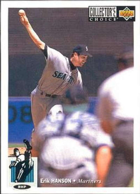 1994 Collector's Choice #124 Erik Hanson VG Seattle Mariners 