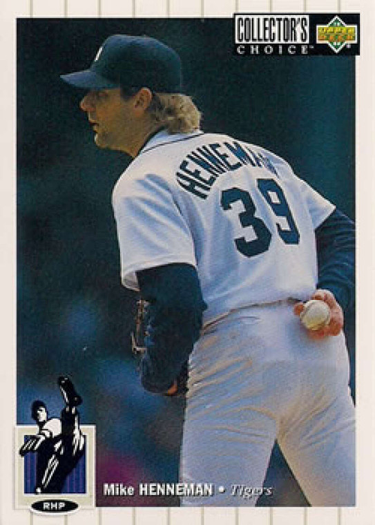 1994 Collector's Choice #132 Mike Henneman VG Detroit Tigers 