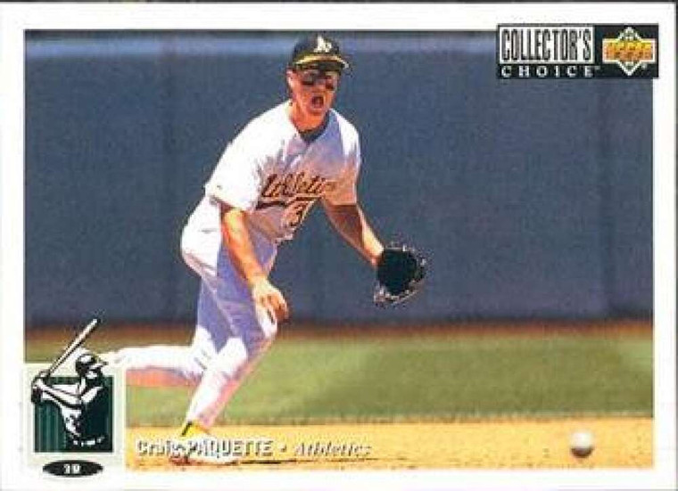 1994 Collector's Choice #225 Craig Paquette VG Oakland Athletics 