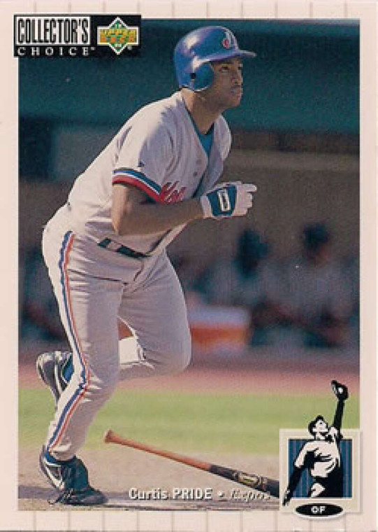 1994 Collector's Choice #233 Curtis Pride VG RC Rookie Montreal Expos 