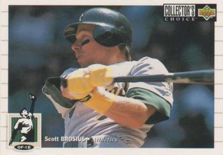 1994 Collector's Choice #376 Scott Brosius VG Oakland Athletics 