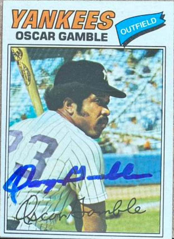Oscar Gamble Autographed 1977 Topps #505