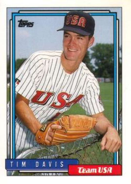 1992 Topps Traded #27T Tim Davis USA VG RC Rookie USA 