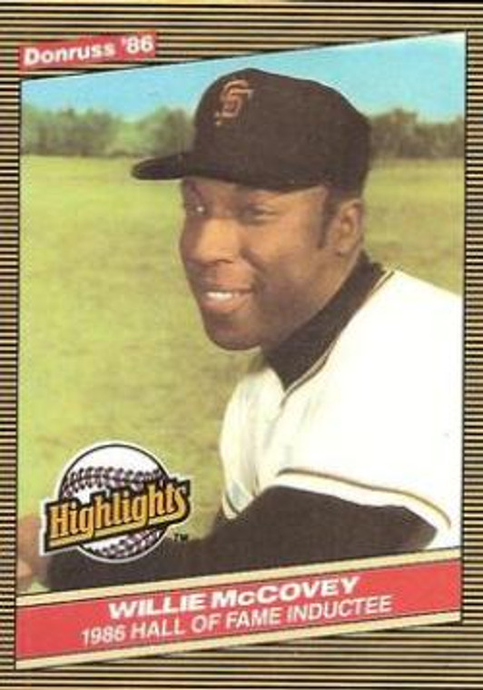 1986 Donruss Highlights #34 Willie McCovey NM-MT San Francisco Giants 