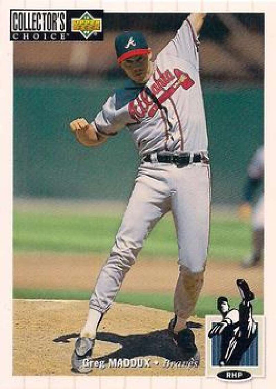 1994 Collector's Choice #183 Greg Maddux VG Atlanta Braves 