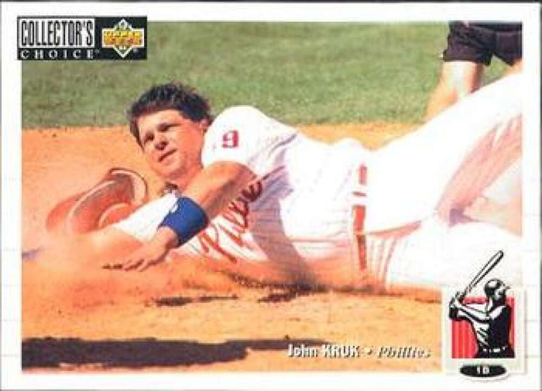 1994 Collector's Choice #168 John Kruk VG Philadelphia Phillies 