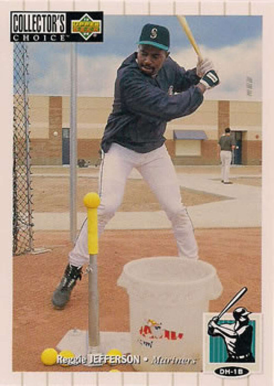 1994 Collector's Choice #428 Reggie Jefferson VG Seattle Mariners 