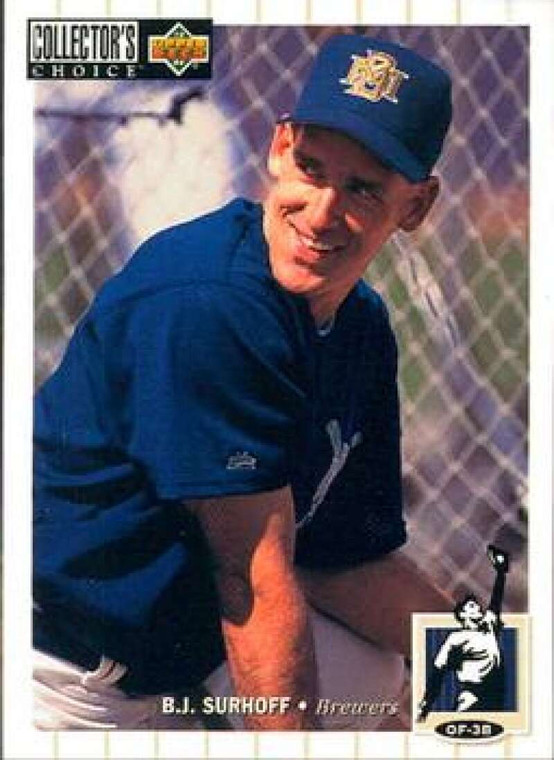 1994 Collector's Choice #469 B.J. Surhoff VG Milwaukee Brewers 