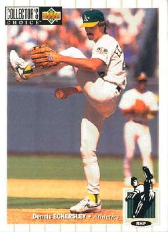 1994 Collector's Choice #495 Dennis Eckersley VG Oakland Athletics 