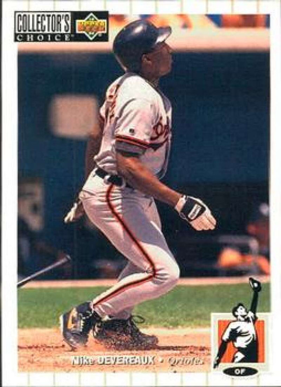 1994 Collector's Choice #502 Mike Devereaux VG Baltimore Orioles 