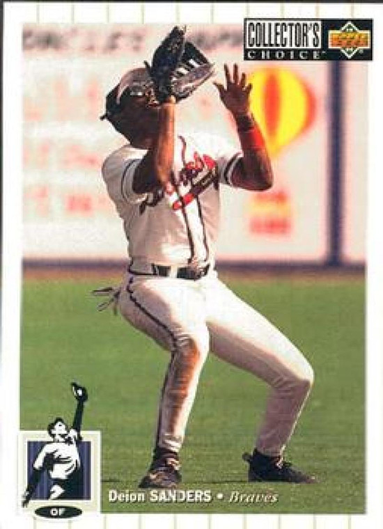 1994 Collector's Choice #575 Deion Sanders VG Atlanta Braves 