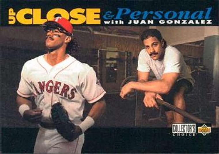 1994 Collector's Choice #633 Juan Gonzalez UP VG Texas Rangers 