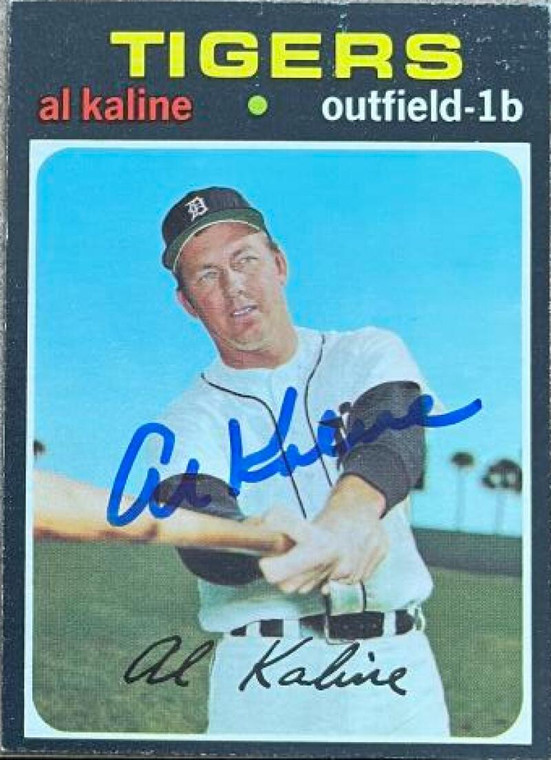 Al Kaline Autographed 1971 Topps #180