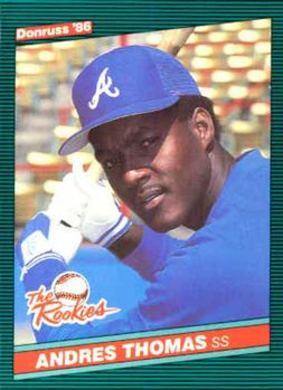 1986 Donruss Rookies #10 Andres Thomas NM-MT Atlanta Braves 