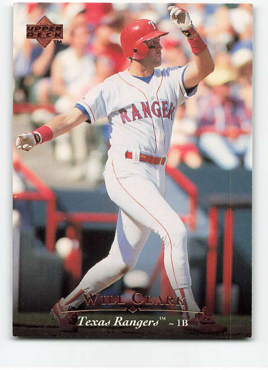 1995 Upper Deck #390 Will Clark VG Texas Rangers 