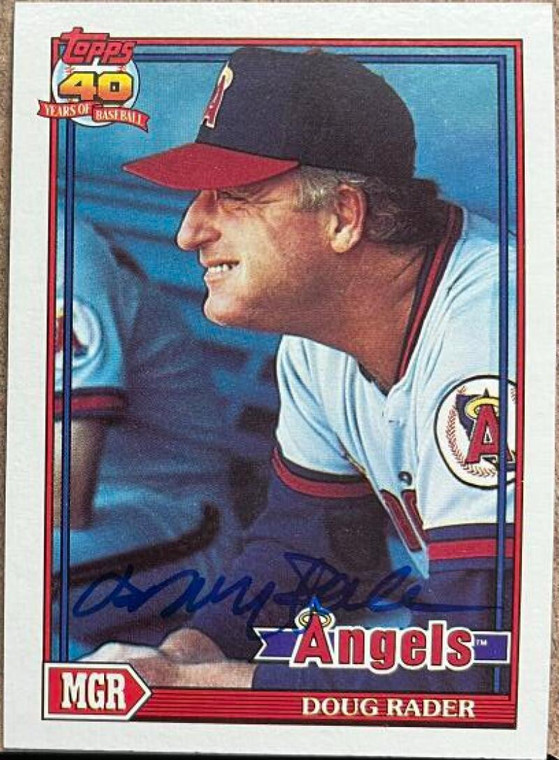 Doug Rader Autographed 1991 Topps #231