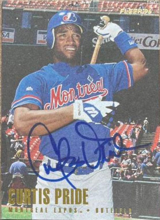 Curtis Pride Autographed 1996 Fleer #464