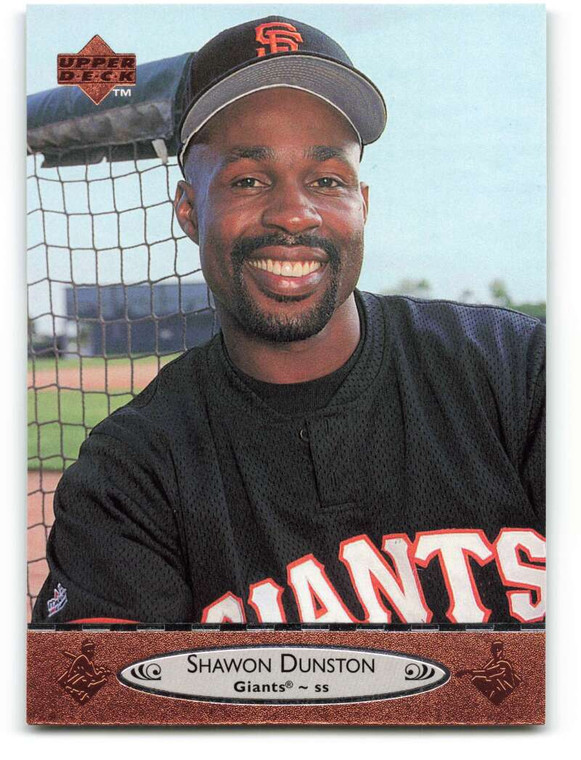 1996 Upper Deck #457 Shawon Dunston VG San Francisco Giants 