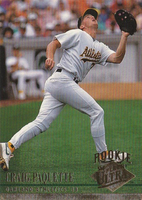 1994 Ultra #113 Craig Paquette VG Oakland Athletics 