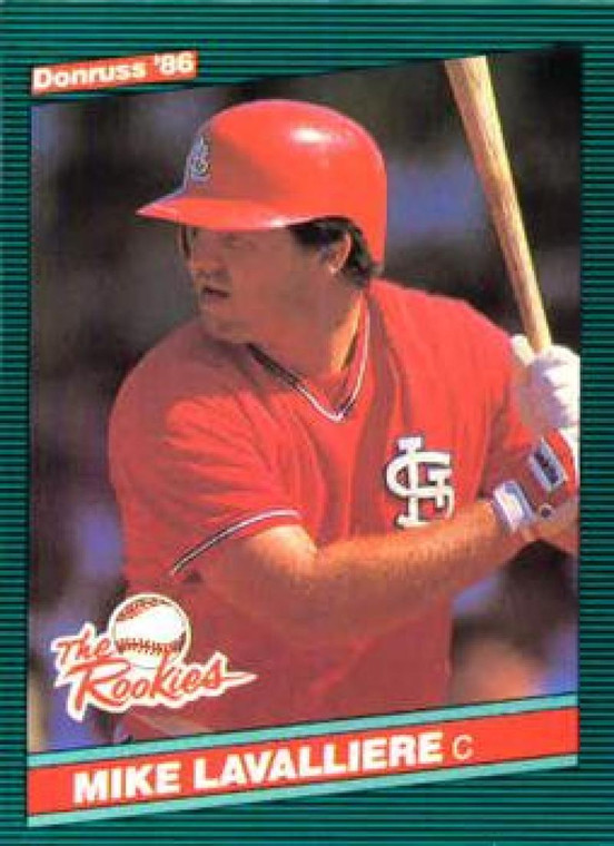 1986 Donruss Rookies #35 Mike LaValliere NM-MT RC Rookie St. Louis Cardinals 