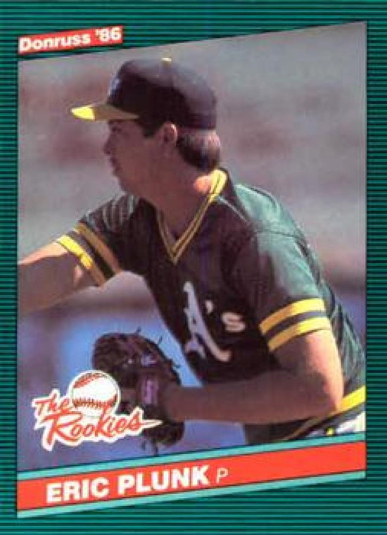 1986 Donruss Rookies #40 Eric Plunk NM-MT Oakland Athletics 