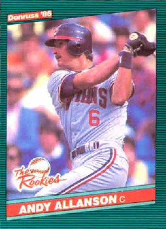 1986 Donruss Rookies #43 Andy Allanson NM-MT RC Rookie Cleveland Indians 