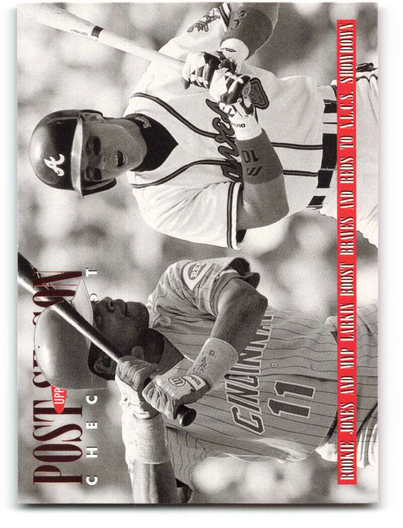 1996 Upper Deck #219 Chipper Jones/Barry Larkin CL VG Atlanta Braves/Cincinnati Reds 