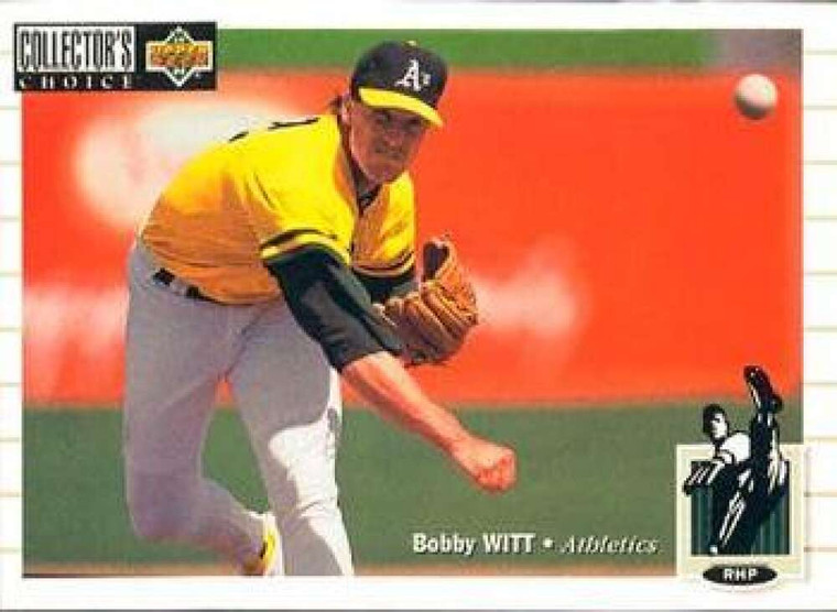 1994 Collector's Choice #471 Bobby Witt VG Oakland Athletics 