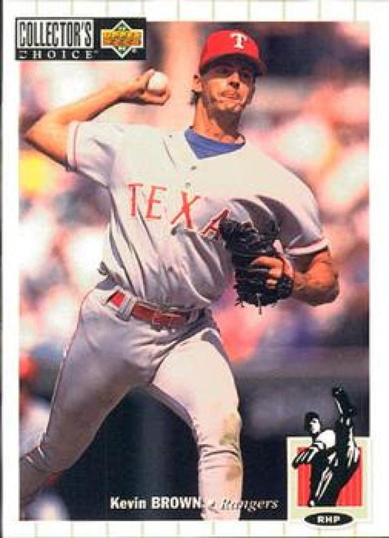 1994 Collector's Choice #537 Kevin Brown VG Texas Rangers 