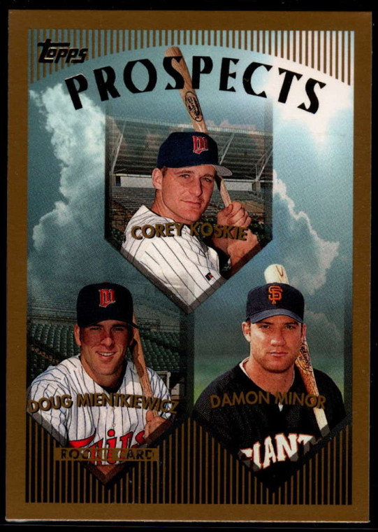 1999 Topps #435 Corey Koskie/Doug Mientkiewicz/Damon Minor VG RC Rookie Minnesota Twins/San Francisco Giants 