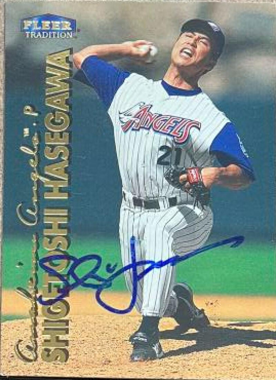 Shigetoshi Hasegawa Autographed 1999 Fleer Tradition #401