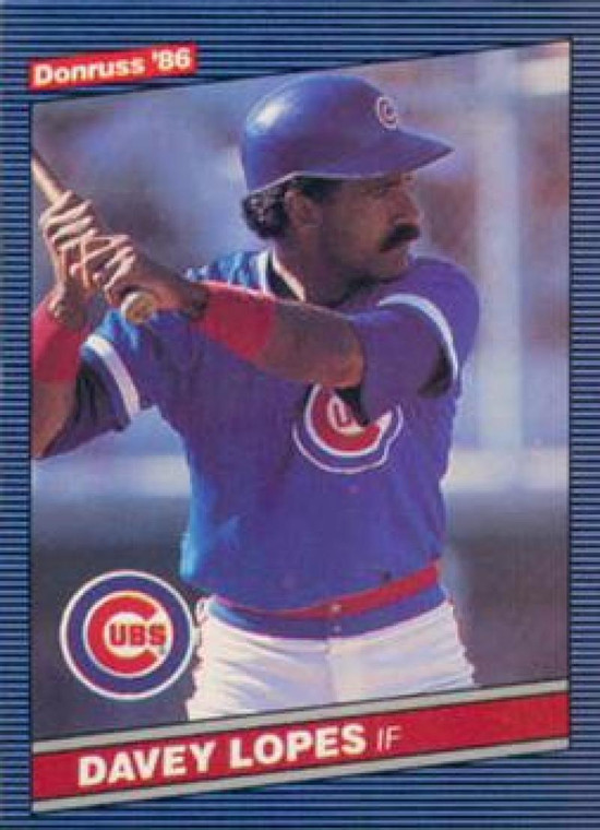 1986 Donruss #388 Davey Lopes NM-MT Chicago Cubs 