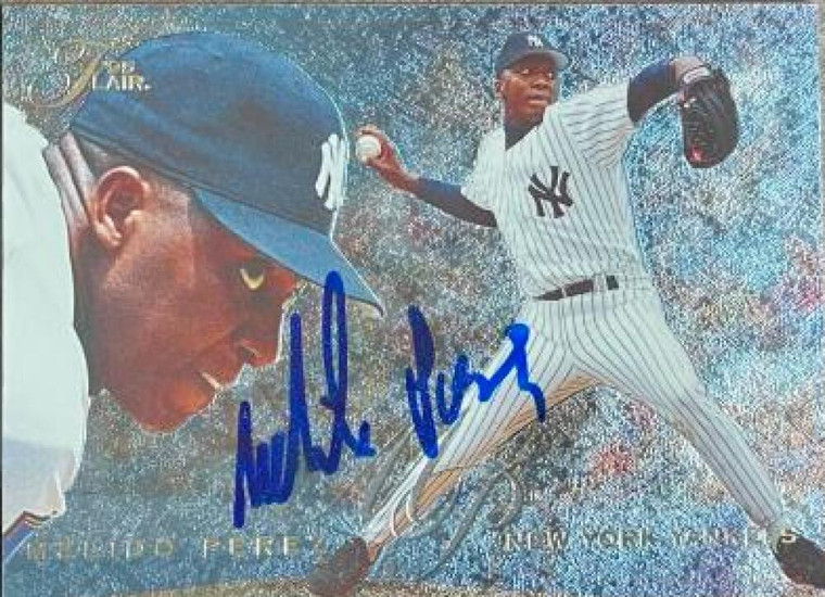 Melido Perez Autographed 1995 Flair #63