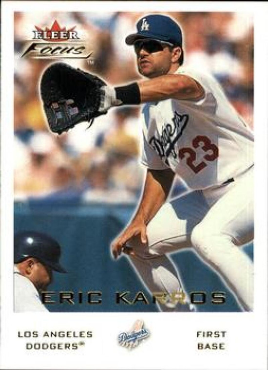 2001 Fleer Focus #30 Eric Karros NM-MT Los Angeles Dodgers 