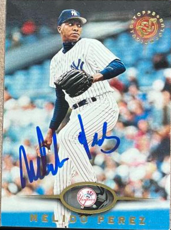 Melido Perez Autographed 1995 Stadium Club #303