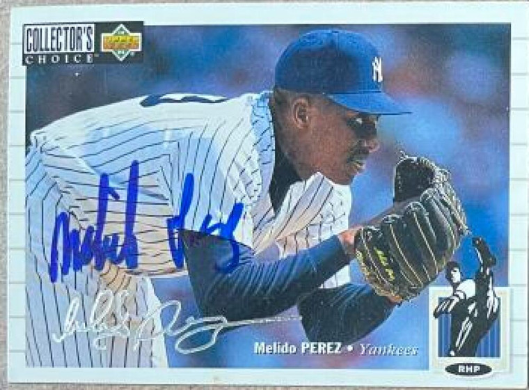 SOLD 145608 Melido Perez Autographed 1994 Collector's Choice Silver Signature #432