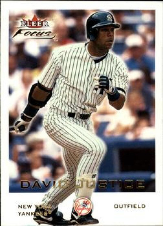 2001 Fleer Focus #112 David Justice NM-MT New York Yankees 