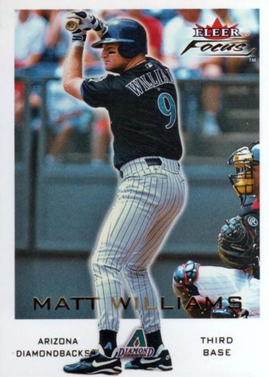 2001 Fleer Focus #124 Matt Williams NM-MT Arizona Diamondbacks 