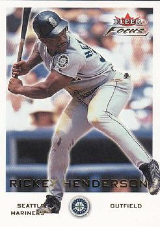 2001 Fleer Focus #195 Rickey Henderson NM-MT 