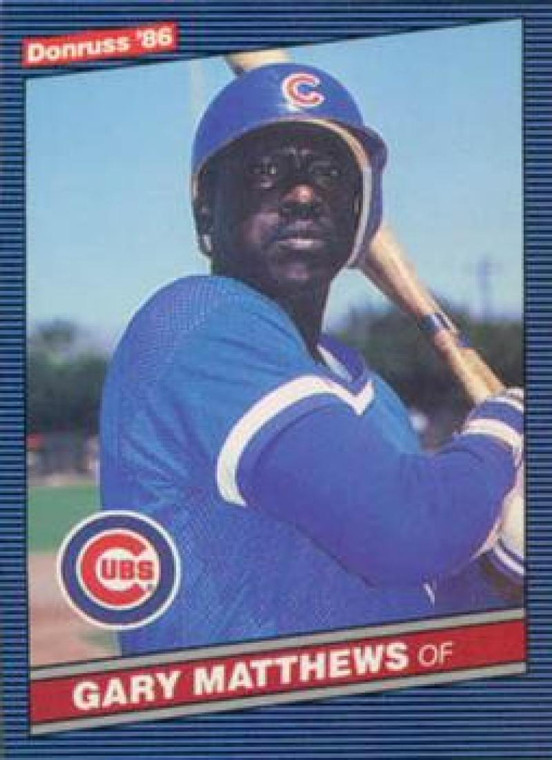 1986 Donruss #76 Gary Matthews NM-MT Chicago Cubs 