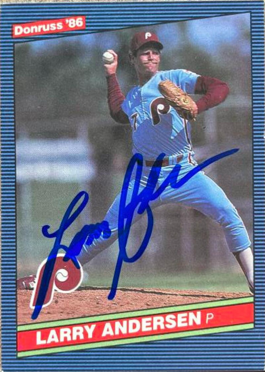 Larry Andersen Autographed 1986 Donruss #355