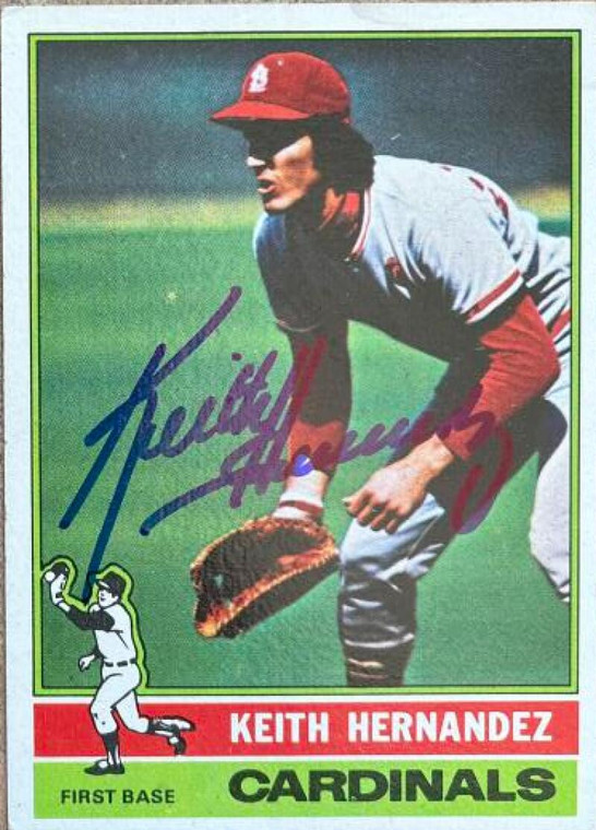 Keith Hernandez Autographed 1976 Topps #542 St. Louis Cardinals Card