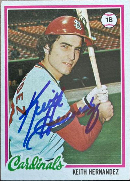 Keith Hernandez Autographed 1978 Topps #143