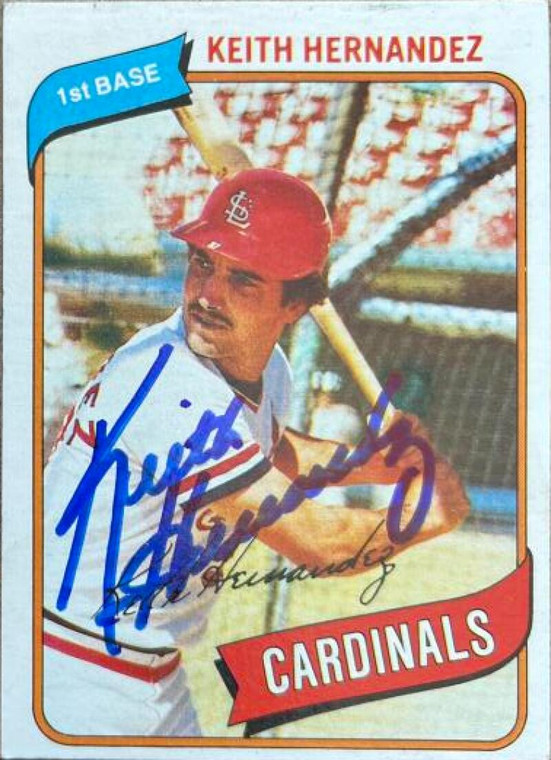 Keith Hernandez Autographed 1980 Topps #321